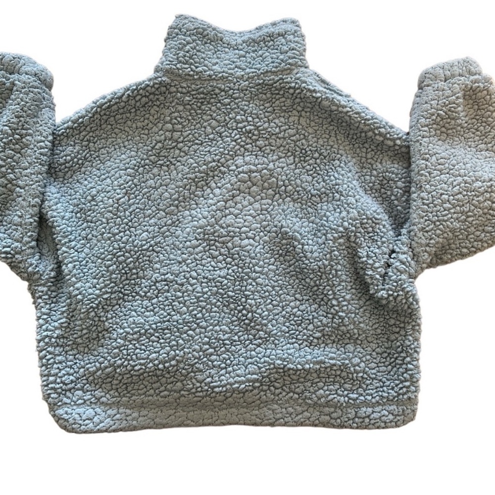 Urban Outfitters Cozy Blue Zip Up‎ Sherpa Jacket size M - Picture 4 of 5